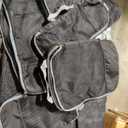 BAGAIL 4 Set Compression Packing Cubes Travel Accessories Expandable Packing Organizers (Half Mesh, 4-Black)