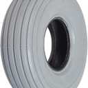AlveyTech 10"x3" (3.00-4, 260X85) Pneumatic Mobility Tire with Spirit Ribbed Tread