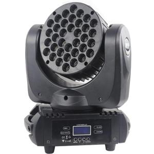 JUNMAN 36x3W RGBW Led Beam Moving Head DJ Disco Stage Wash Light DMX512 9/16 Channels Effect Lighting