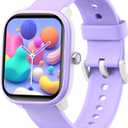 Kids Wach for Girls Boys 6-15 Year Old - Smart Watch for Kids 1.8" Fitness Tracker, No Phone needed, Pedometer Sleep Monitor Heart Rate Waterproof, Puzzle Game for Girls Boys Teens Birthday Gift (Purple)