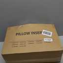 puredown® Feather Down Throw Pillow Inserts 22 x 22 (Pack of 2, White), Big Throw Pillows for Floor, Couch, Bed, Machine Washable