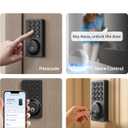 Aqara Smart Lock B50, Built-in WiFi Keypad Deadbolt for Front Door, Black | No Bridge Required, Keyless Entry Door Lock, Easy Installation, Compatible with Alexa & Google Assistant, APP Remote Control