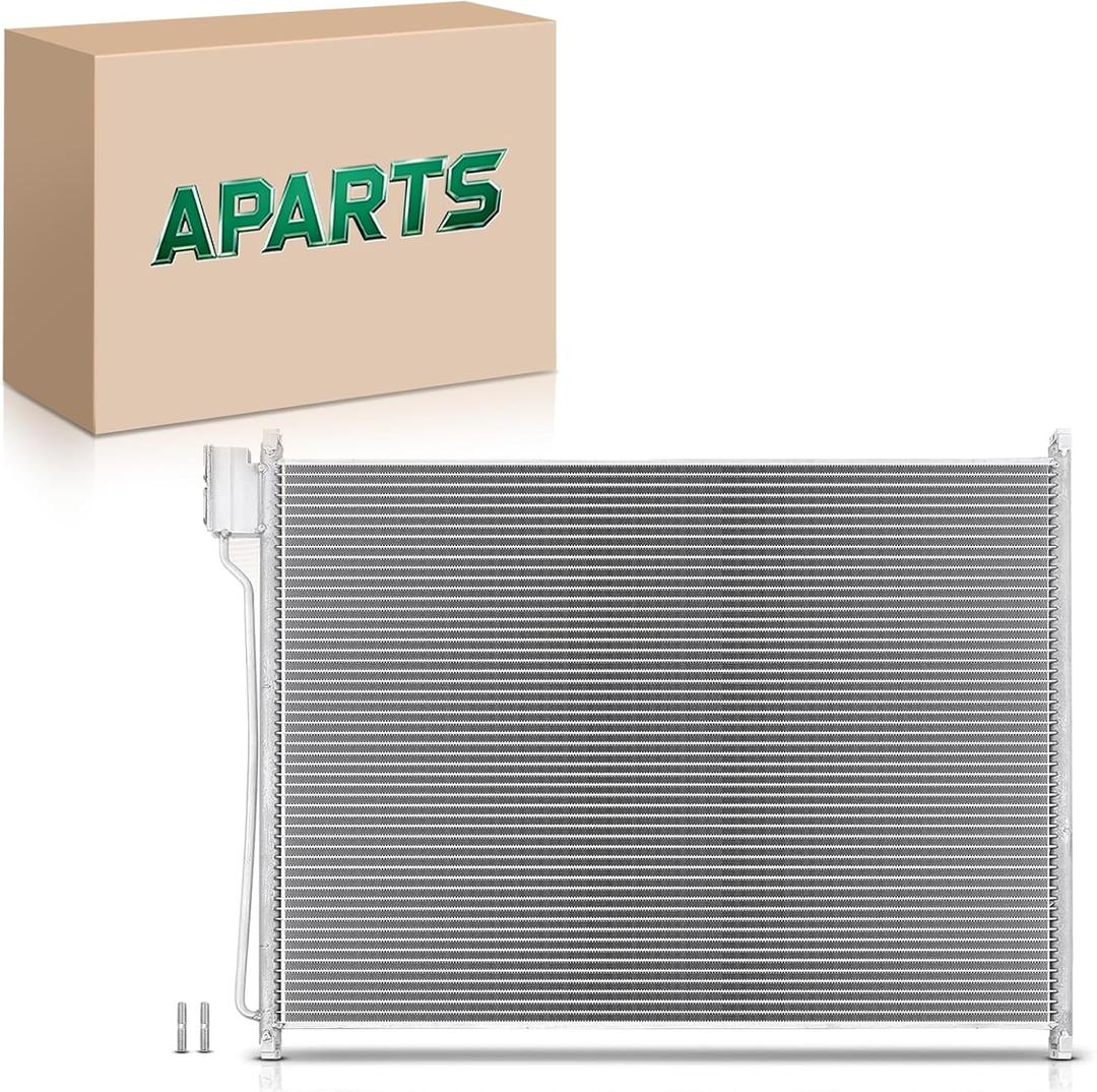 Aparts Air Conditioning A/C Condenser Compatible with Ford F-350 Super Duty 7.3L 1999-2003,F-250 Super Duty 7.3L 1999-2003,F-250 Super Duty 6.0L 2003-2007,F-350 Super Duty 6.0L 2003-2007 & More