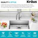 KRAUS Standart Pro 30 -inch Undermount Single Bowl 16 Gauge Stainless Steel Kitchen Sink, KHU100-30