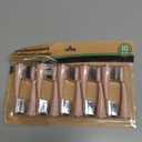 YUNCHI Replacement Toothbrush Heads for Burst Electric Toothbrush Adults with Dust Cover Caps, Soft Charcoal Bristles for Deep Cleaning, Plaque Removal and Whiting Teeth, 10 Count, Pink