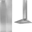 31.5" x 8" x 6.7" Range Hood Extension Fit for SNDOAS GD24 GD17, Upper Piece Stainless Steel Range Hood Chimney Extension for High Ceilings, Extend Ventilation Reach, Sleek Modern Design