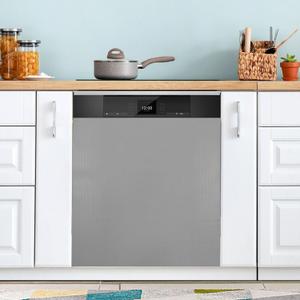 Gray Dishwasher Magnet Cover Magnetic Sticker Dish Washer Door Panel Cover Fridge Kitchen Appliance Magnet Decal Sheet Decor 23x26 inch