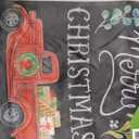 4 x Evergreen Merry Christmas Y'all Red Truck House Flag 