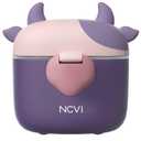 NCVI Baby Formula Dispenser On The Go, Formula Container To Go, Formula Holder for Travel, Outdoor Picnic with Baby Infant, Portable Container for Milk Powder, Snacks, Candy, Fruits (Purple)