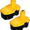 SupeRakita 18V Replacement Battery for DeWALT: 18 Volt 5.0Ah XRP DC9096 Ni-Mh Batteries Compatible with DC9098 DC9099 DW9095 DW9096 DW9098 Cordless Power Tools 2 Packs