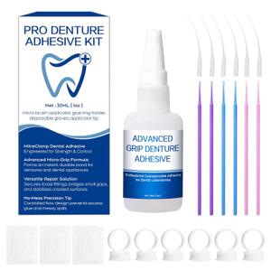 Dental Lab Instant Bonding Glue for Dentures & Lab Tools  Fast-Setting in 1560 Sec | Denture Crack Repair & Gap Filling | Controlled Gel Formula | 1oz