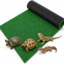 BESPORTBLE Turtle Basking Platform Turf - Reptile Carpet Artificial Grass Mat for Fish Tank Decoration, Simulated Turtle Turf Green Grass Carpet for Climbing and Basking, Aquarium Decor 19.7X9.8 Inch