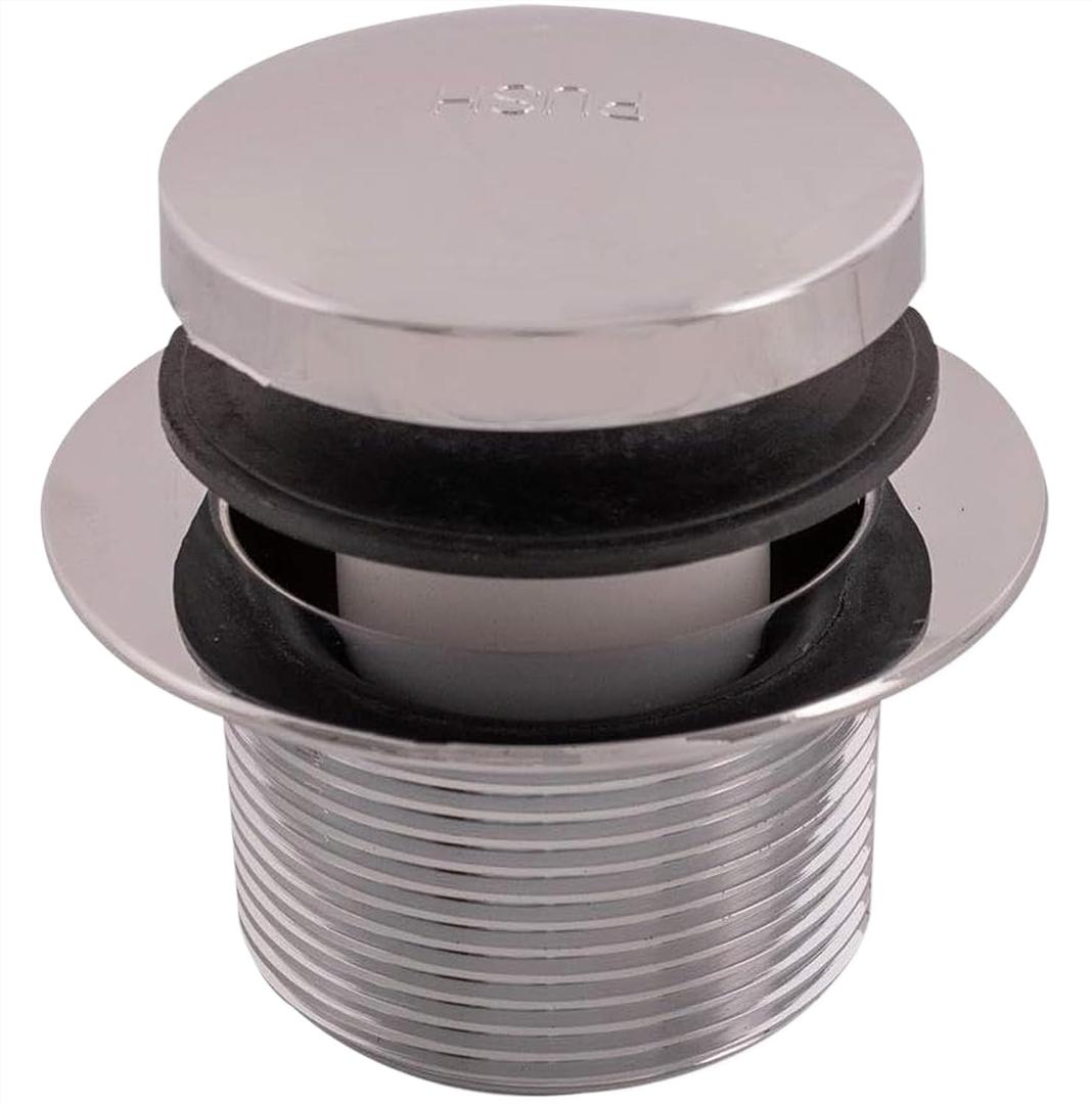 Eastman Tip-Toe Bath Drain Assembly Kit with Flange and Drain Washer, 1-1/2 Inch x 11.5 Inch Coarse Thread, Chrome Plated, 35235