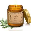 Sage Candles for Cleansing, 16oz Large Jar White Scented Candle, Over 100 Hours of Burn Time, Ideal for Home Decor and Gift