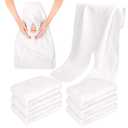 6 Pack Facial Towels for Estheticians Soft, Spa Towels for Facial, Comfortable Extra Thick Massage Face Towels, Professional Esthetician Equipment (White)