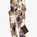 SxClub Jumpsuits for Women Formal Sexy Elegant Long Straight Pants Busineess Party Jumpsuit with Belt Pockets Medium