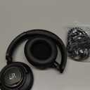 Wired Over Ear Headphones Studio Monitor & Mixing DJ Stereo Headsets with 50mm Drivers and 1/4 to 3.5mm Jack for Cellphone Type C AMP Computer Recording Podcast Keyboard Guitar Laptop Black