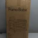 Pamo Babe Portable Playpen Foldable Playard for Baby and Toddler Mattress, Changing Table for Newborn Portable Playard (Black)