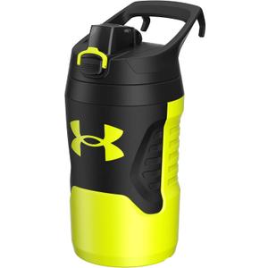 Under Armour 32 oz Insulated Water Bottles - Sports Water Jug with Handle, Fence Hook, Leak Resistant for Baseball, Football & More, 32 oz Water Bottles, Sports Water Bottle Insulated (Hi Vis Yellow/Black)