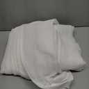 LAMIT Natural Ivory Linen Semi Sheer Curtains 84 inch Length, Cream Light Filtering Soft Thick Neutral Living Room Drapes with Bronze Grommet for Bedroom/Farmhouse, 2 Panels, 52 x 84 Inch