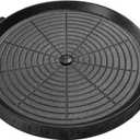 Korean Style BBQ Grill Pan with Maifan Coated Surface Non-stick Smokeless Barbecue Plate for Indoor Outdoor Grilling 32x32cm