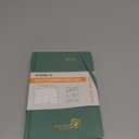 POPRUN 2026 Daily Planner One Page Per Day A6 Size Calendar (4.25" x 6.25") - 12 Months Hourly Appointment Book with Hardcover, Monthly Tabs, Pocket, Pen Holder - Midnight Green