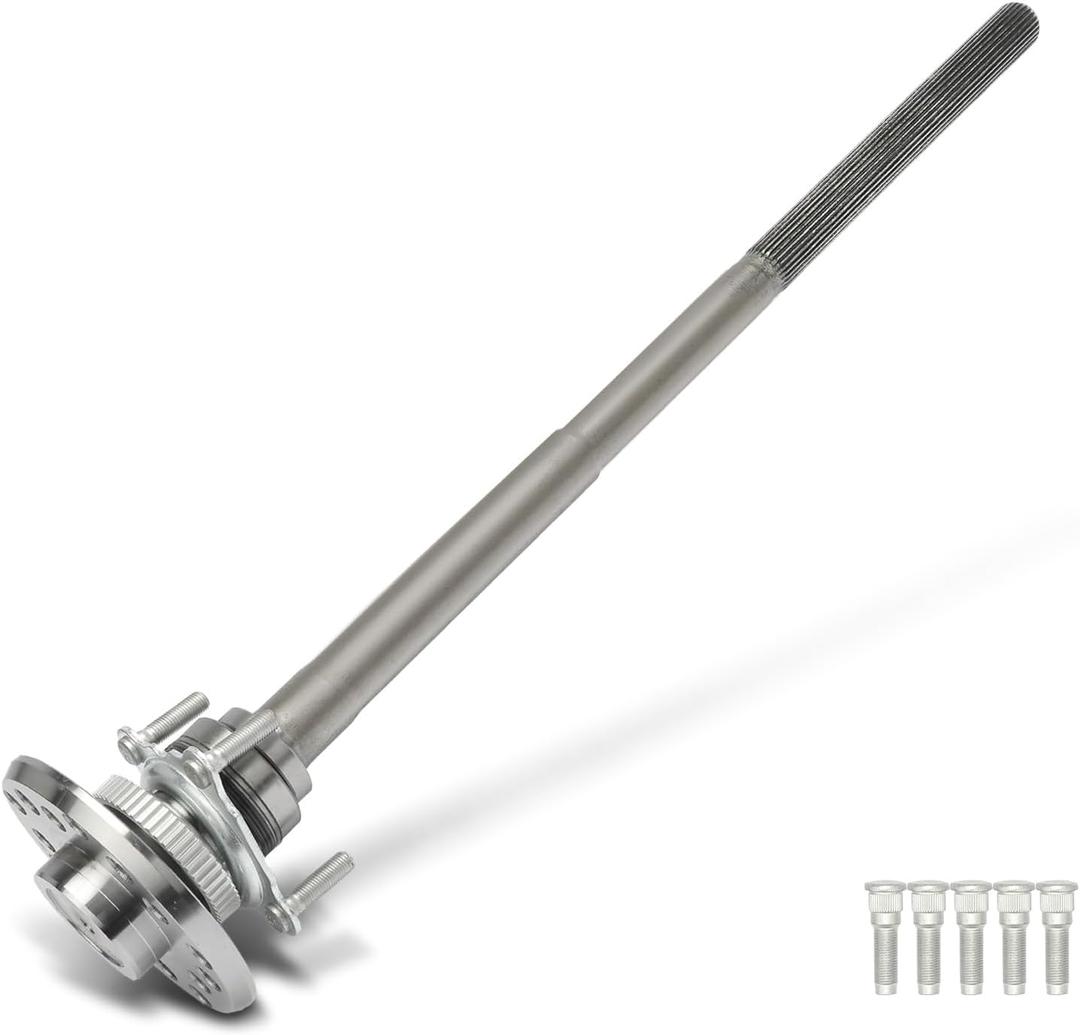 A-Premium Rear Axle Shaft Assembly with Axle Bearing and Seal Compatible with Jeep Wrangler 2007-2011 3.8L, Wrangler 2012-2018 3.6L, Wrangler JK 2018 3.6L, Rear Left or Right, Replace# 68003272AA