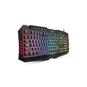Samurai LED Gaming Keyboard, RGB Backlit, Responsive Keys, Anti-Ghosting