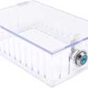 Large Thermostat Guard, Thermostat Lock Box with Key, Clear Thermostat Cover for Thermostat On Wall, 18x10x5 cm, Universal Home Locking Thermostat Guard