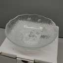 Vikko Soup Bowls, 6.5 Inch Salad Bowls, Glass Soup Bowls, Elegant Textured Glass Bowls, Set of 6, Dishwasher Safe