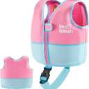 Kids Swim Vest Neoprene Swimming Aid with Adjustable Safety Strap for Age 1-3 and 3-6 (KS-PB)