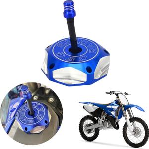 JFG RACING Fuel Gas Tank Cap Cover CNC for YZ85 04-23 YZ125 YZ250 04-24 DRZ400SM Dirt Bike Blue