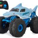 Monster Jam, Official Megalodon Storm All-Terrain Remote Control Monster Truck for Boys and Girls, 1:15 Scale, Kids Toys for Ages 4-6+ (All-terrain: Megalodon Storm)