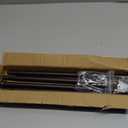 Small Curtain Rods for Windows 30" to 60" 5/8 Inch Standard Decorative Brown Curtain Rod with Brackets Easy to Install for Bedroom Living room Kitchen