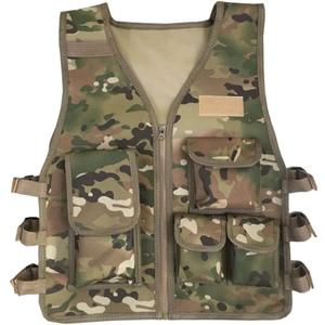 AZB Kids Tactical Vest Adjustable Lightweight Airsoft Paintball Vest for Games or Training