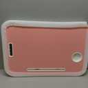FISYOD Foldable Laptop Table, Portable Lap Desk Bed Table Tray, Laptop Stand with Cup Holder & Tablet Slot & Lifting Handle for Working Writing Drawing & Eating (Pink)
