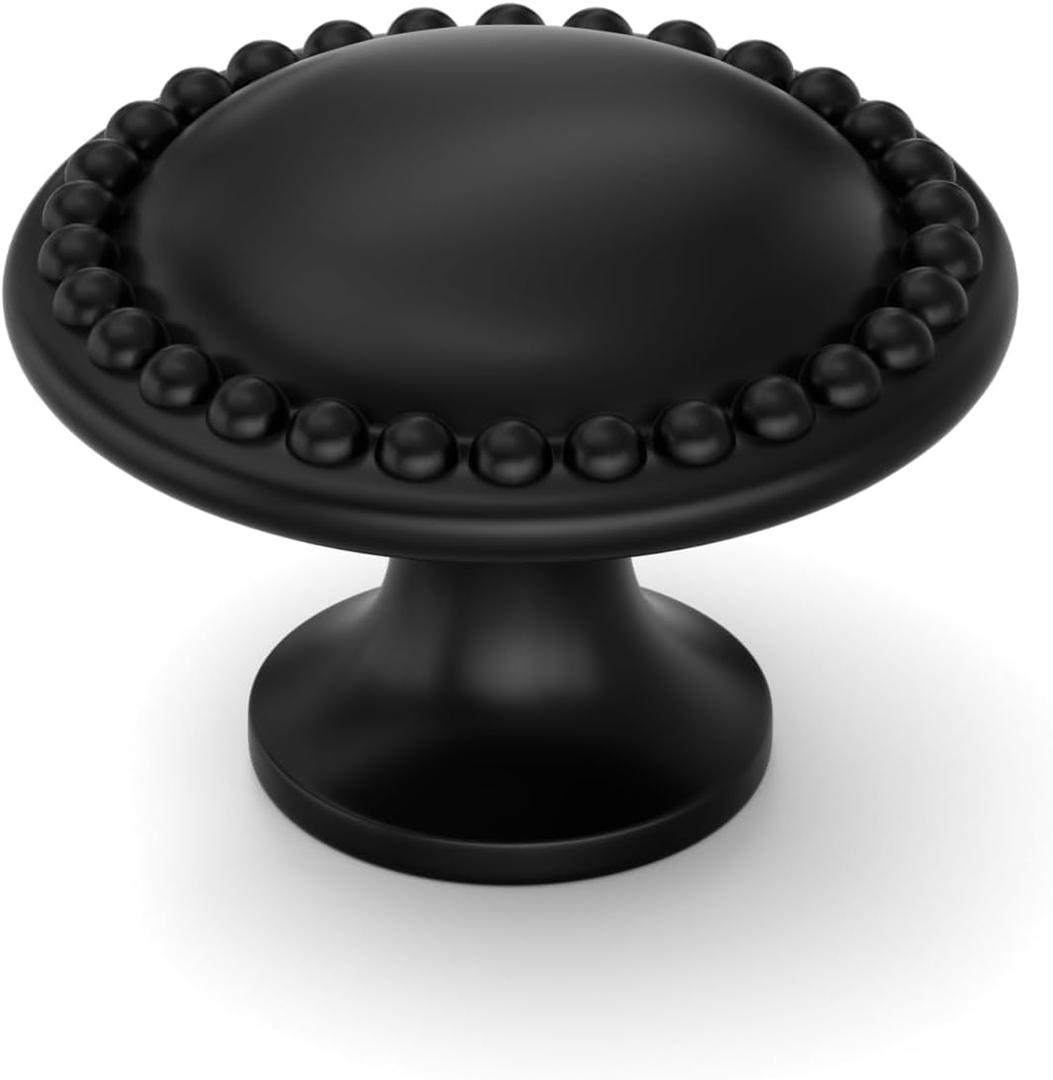 homdiy 20 Pack Black Cabinet Knobs Solid Zinc Alloy Matte Black Cabinet Konbs Ktichen Cupboard Hardware Drawer Dresser Hardware