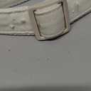 Cotton Hemp Dog Collar Adjustable, White Dog Collar Soft Natural Fabric with Quick Release, Cute Wedding Puppy Necklace for Small Medium Large Dog, White-M