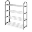 4-Tier Compact Closet Shelves - Gray