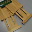 Lipper International 8897 Bamboo Wood Custom Fit Adjustable Deep Kitchen Drawer Dividers, Set of 2