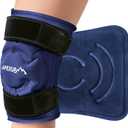 APEXUP Ice Pack for Knee Pain Relief, Large Reusable Wrap After Surgery, Flexible Gel Cold Pack for Injuries, Pain Relief for Back, Shoulder, Elbow, Ankle and Leg (Navy Blue, L, 1Pack)