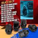 14x1.5 OEM Factory Style Large Acorn Seat Black Wheel Lug Nuts