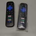 (Pack of 2) Replacement Remote Control Only for Roku TV, Compatible for TCL Roku/Hisense Roku/Onn Roku/Sharp Roku/Element Roku/Westinghouse Roku/Philips Roku Smart TVs (Not for Roku Stick and Box)