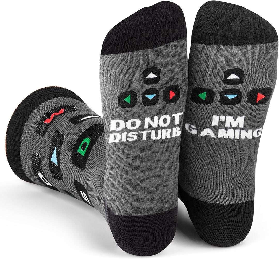 Lavley Funny Socks For Geeks - Cool Gifts for Gamers, Musicians and Teachers
