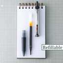  Pilot Precise V5 RT Refillable & Retractable Rollerball Pens, Extra Fine Point Pens 0.5 mm, Black, Pack of 6 - Ideal for School, Journaling & Office Writing