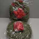 12 Pcs Small Christmas Norfolk Wreaths 15 Inch Christmas Kitchen Cabinet Mini Wreath Real Touch with Bow Ribbon Cedar Red Berry for Xmas Front Door Window Chair Fireplace Table Pillar Farmhouse Decor