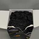 TitanFlex Heavy Duty Black Nitrile Gloves, Raised Diamond Texture, Latex Free, Powder Free Disposable Gloves (8Mil/6Mil) (Large (Pack of 100)