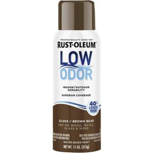 8 Pack Rust-Oleum Low Odor Premium Spray Paint, 11 oz, Gloss Brown Bear
