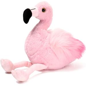 Bearington Lil’ Fifi Pink Stuffed Animal - 7" Stuffed Pink Flamingo Plush Toy - Soft Cuddly Flamingo Plush with Cute Fluffy Wings and Expressive Face - Washable, Adorable Mini Plushie Gift for Kids