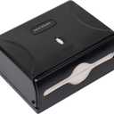 Mind Reader Paper Towel Dispenser, Paper Towel Holder, Wall Mount, Restroom, 10.25"L x 3.75"W x 8"H, Set of 3, Black